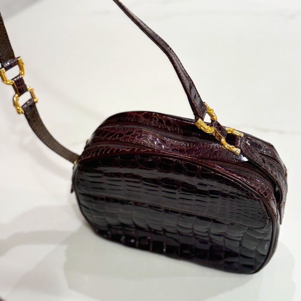 Stefano Bravo Genuine Alligator Crossbody Bag